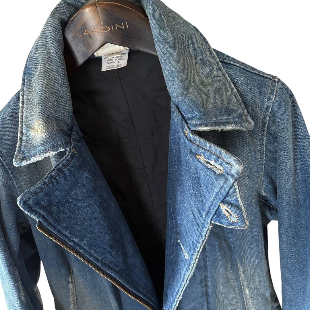 DIESEL/キルティング/ライダースデニムジャケット