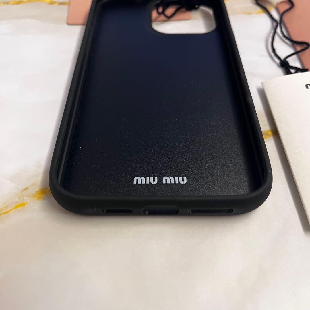 【新品未使用】miumiu iPhone14PRO MAX ケース　スマホケース