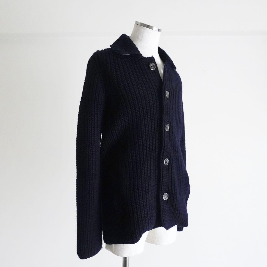 Roberto Collina ローゲージニットジャケット　ネイビー　イタリア製