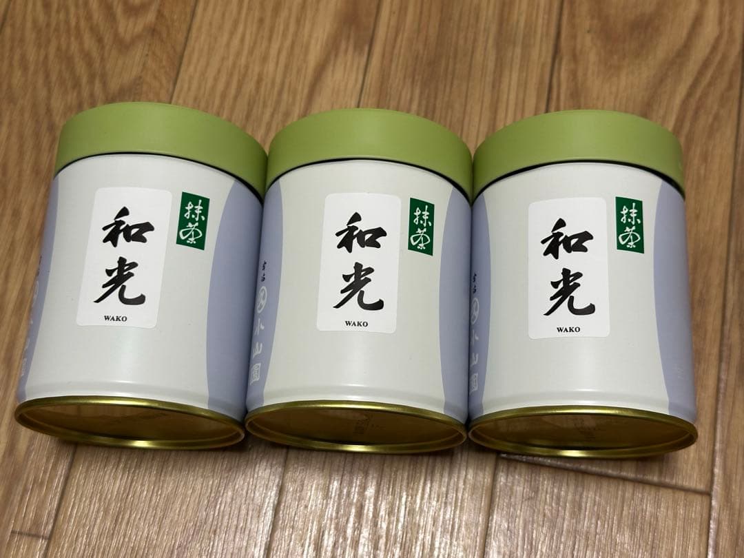 丸久小山園　抹茶　和光100g×3缶