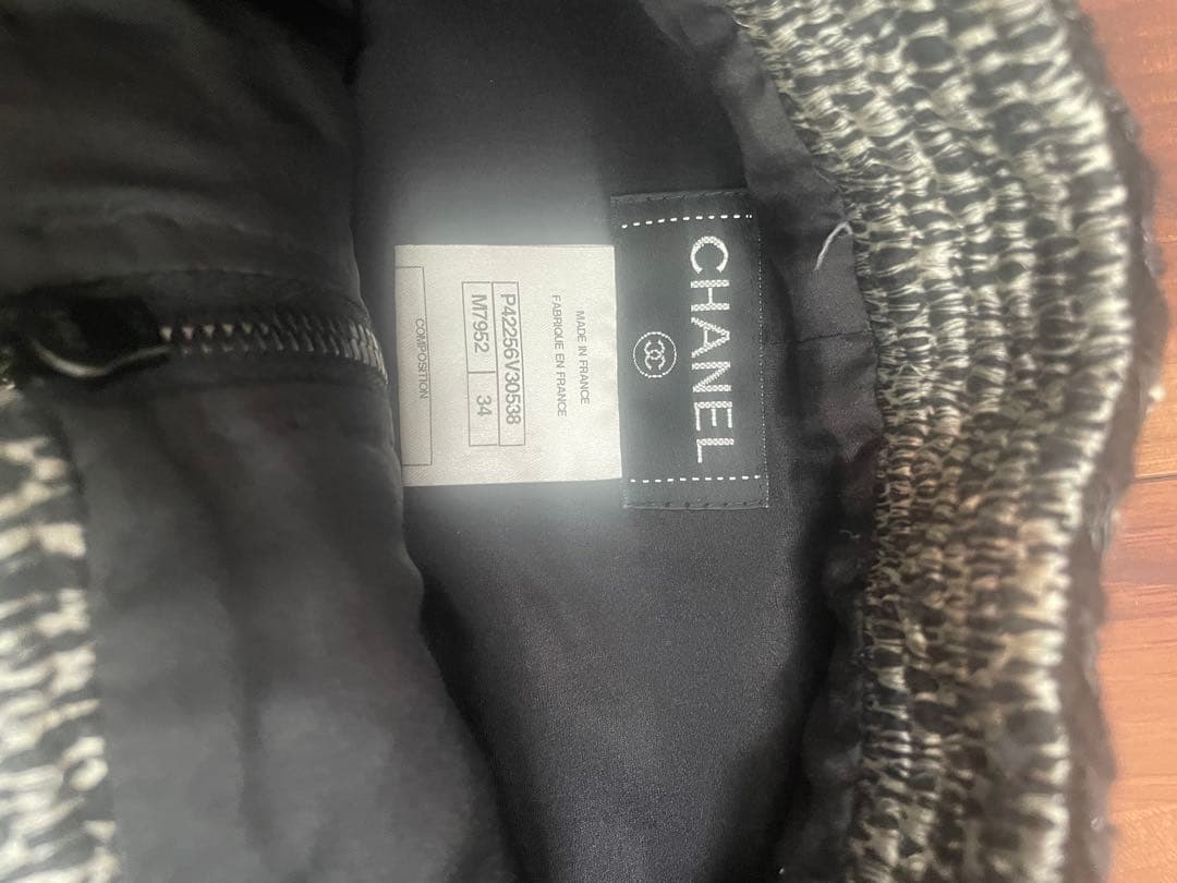 シャネル　CHANEL スカート　美品　ツイード生地