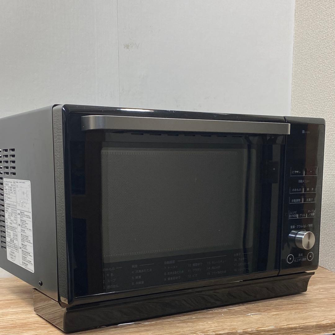 (美品)ニトリ 25L フラットオーブンレンジET-626A 24年製 ブラック