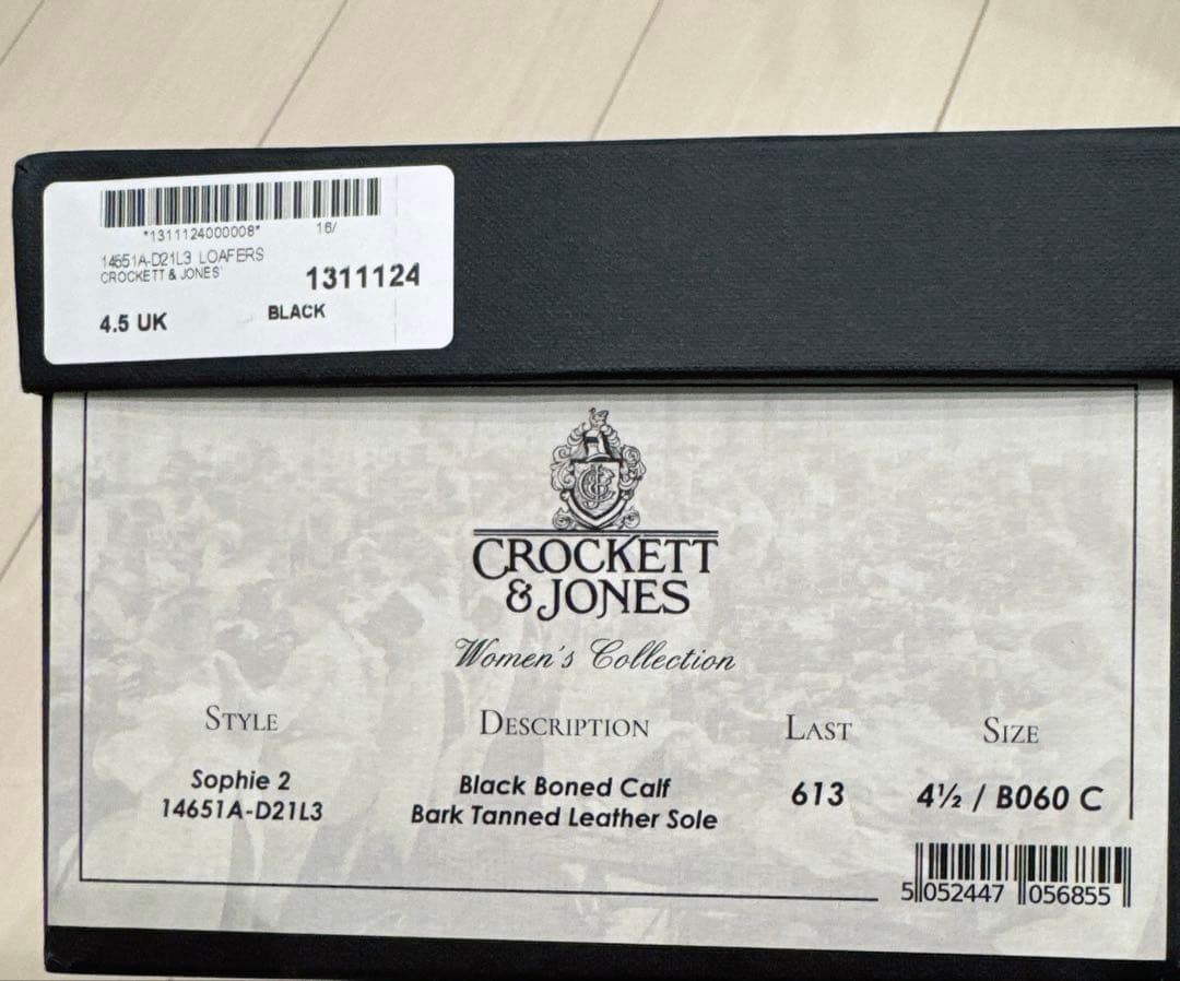 靴 CROCKETT & JONES SOPHIE2 Black UK4.5