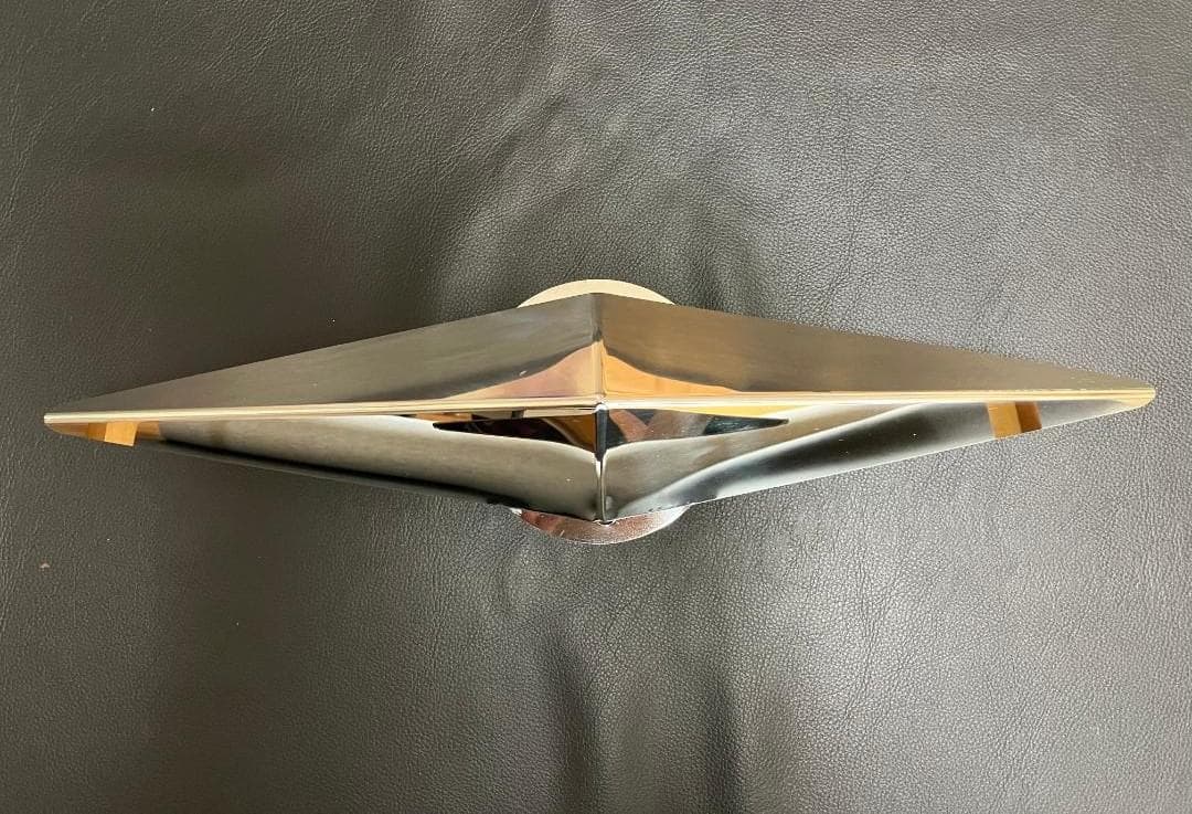 鏡面ステンレス製 大型低床車用 19.5インチ ホイール 一文字 スピンナー4個