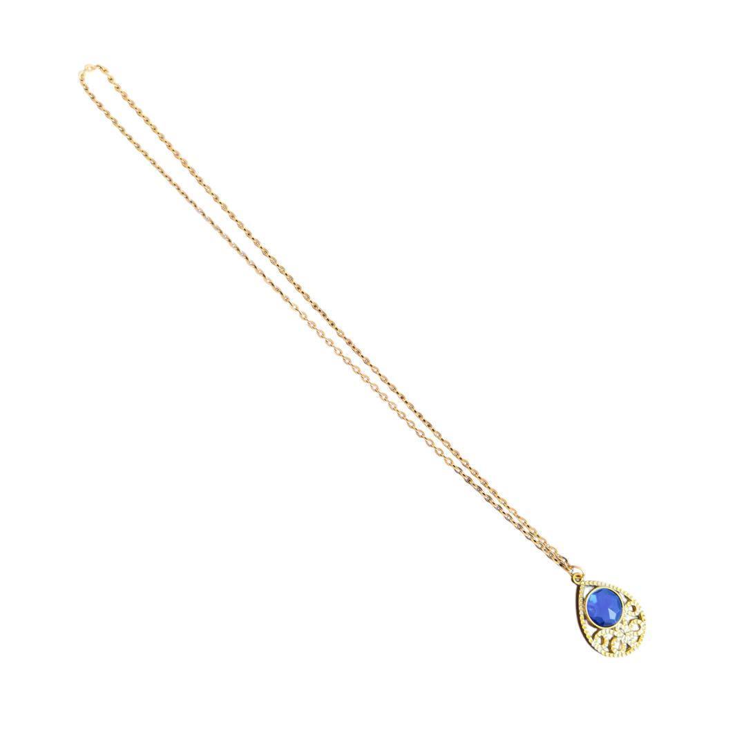 【平成レトロ】1990年代　セボンスター　ブルー　ネックレス　デッドストック