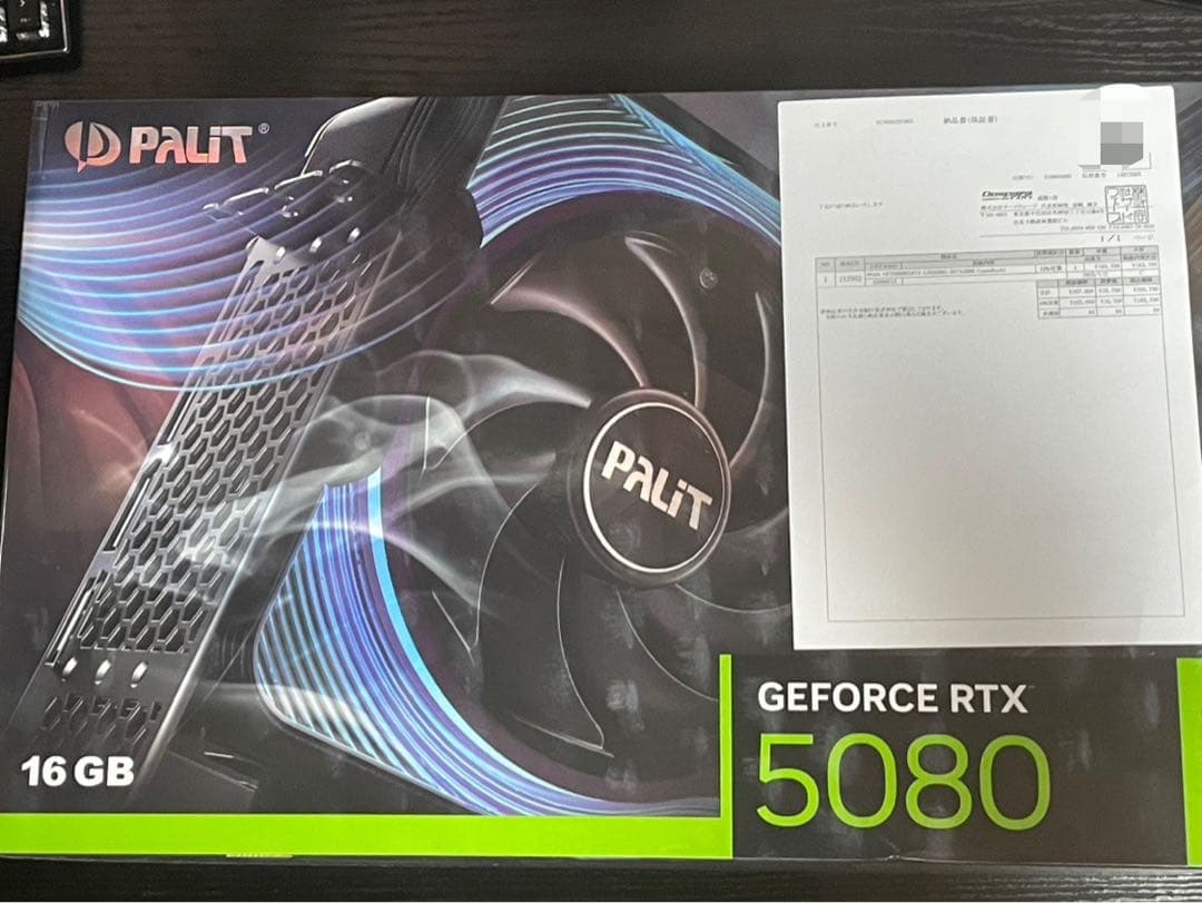GeForce RTX 5080 GameRock 16GB 新品未開封