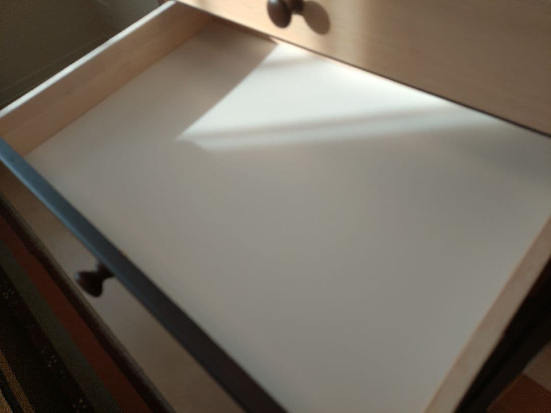 【専用出品】ニトリ　8段木目調ローチェスト（ダークブラウン）