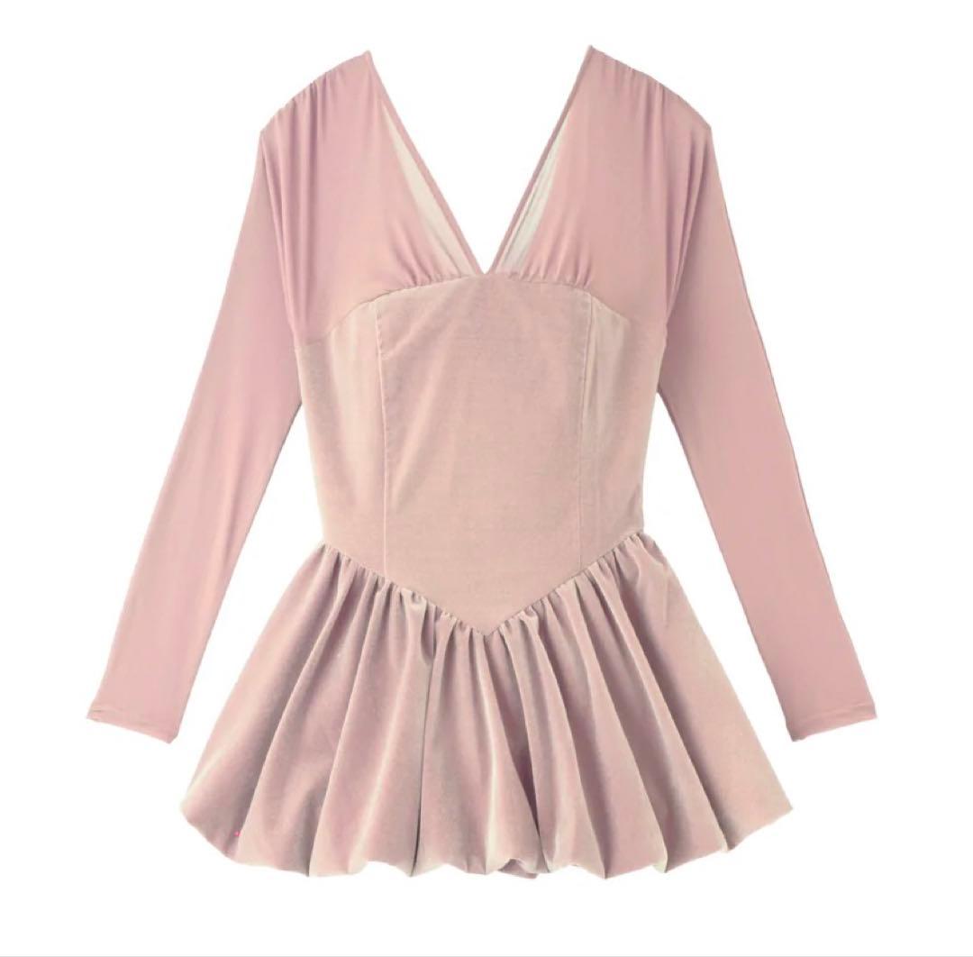 poláura polaura ポローラ ベロアビスチェバルーントップス