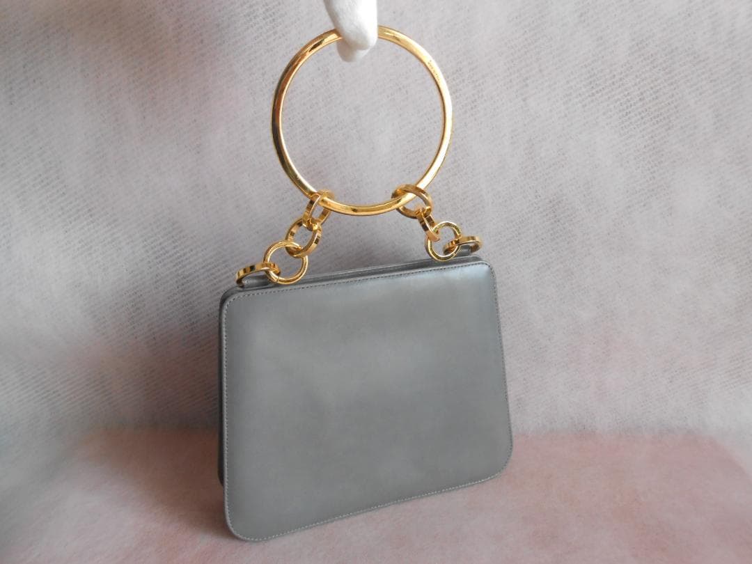 レア品 サルヴァトーレ フェラガモ ハンドバッグ パーティーバッグ レザー GY