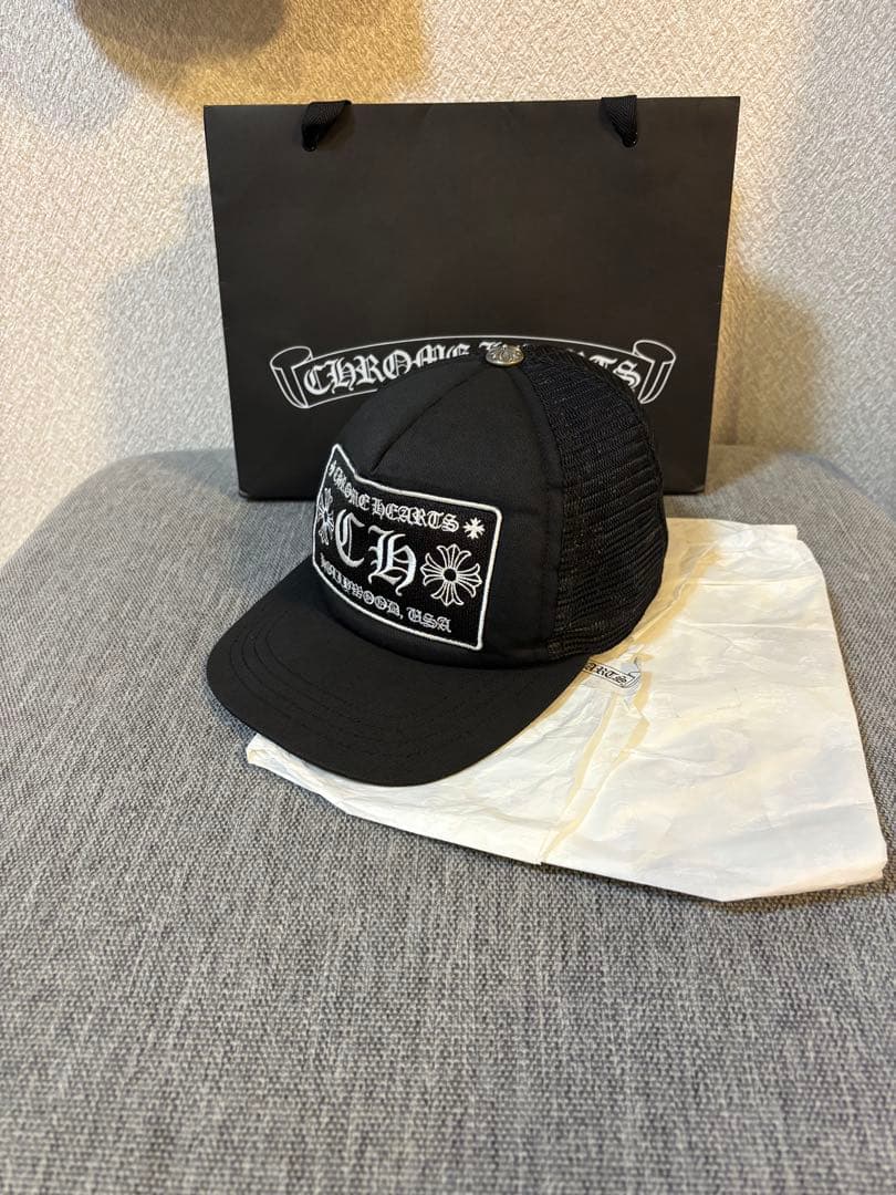 【大人気】クロムハーツキャップ　国内正規品　ブラック　確実正規品