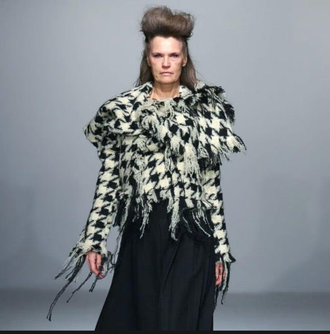 ジャケット・アウター YUHAN WANG HOUNDSTOOTH KNOTTED JACKET