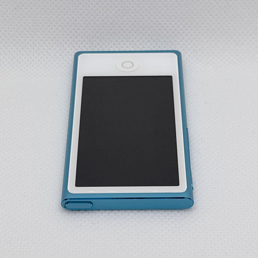 【美品】Apple iPod nano 第7世代 ブルー 3A655J/A