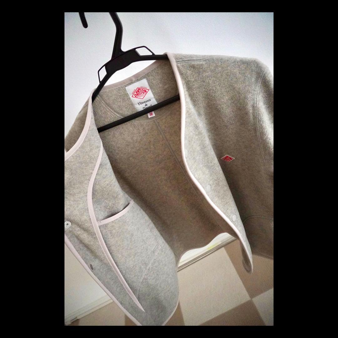 DANTON フリースノーカラージャケット MARBLE（JD-8911）