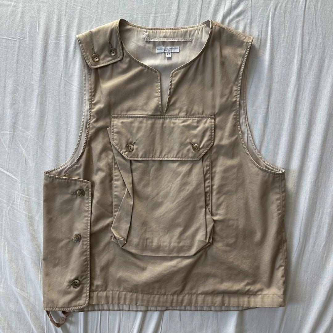 正月セール！cover vest high count twill khaki