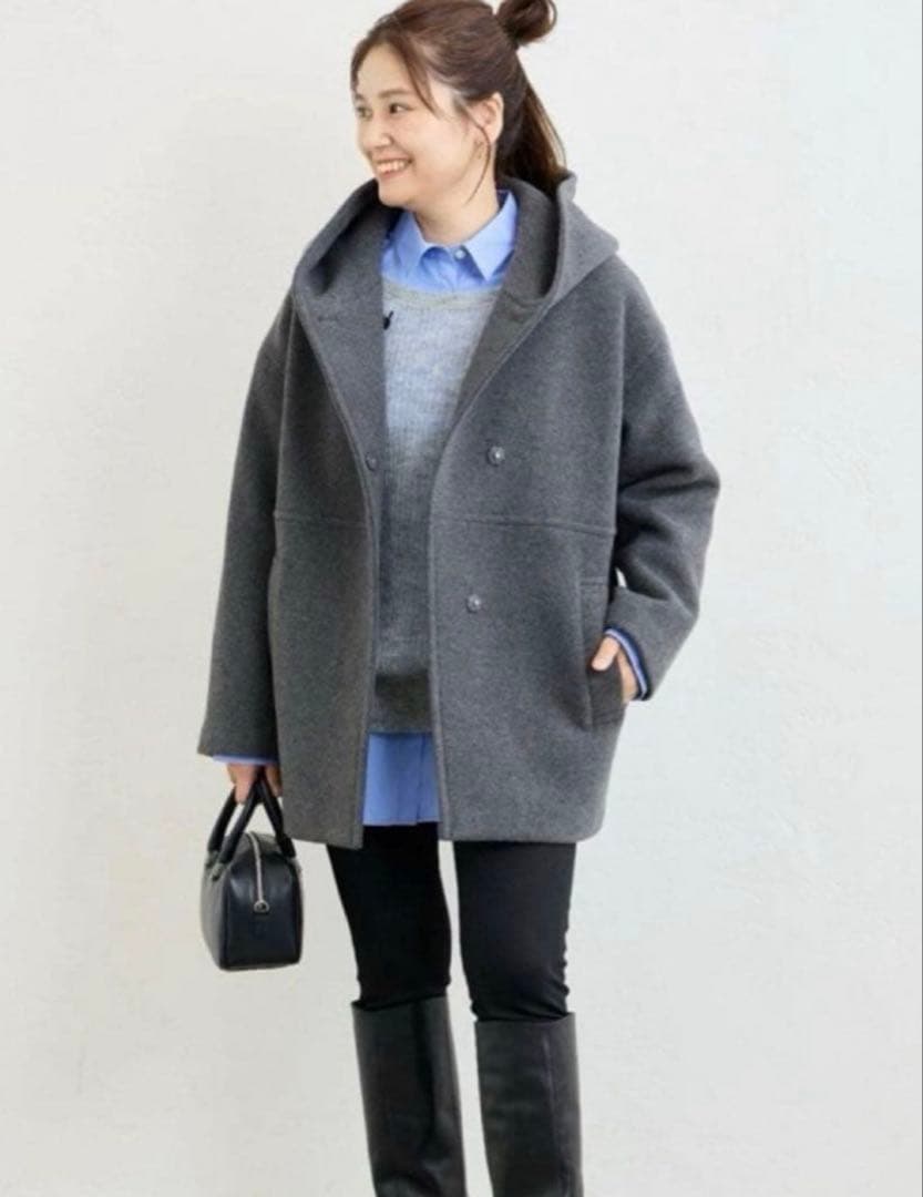 ジャーナルスタンダード　スーパー140 モッサ フード コート　サイズ36