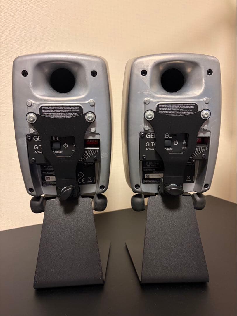 【極美品】GENELEC G Two スピーカー、スタンド、ケーブルセット