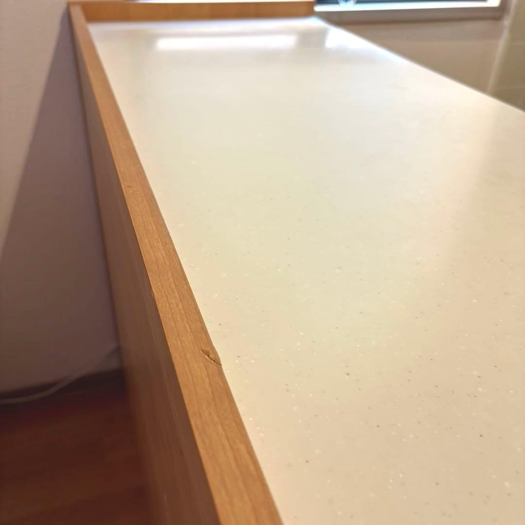 【9月26日迄】dinos キッチンカウンター アルダー 材 人工大理石 144