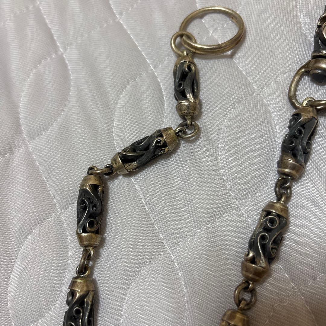 シルバー950 ウォレットチェーン　ヴィンテージ