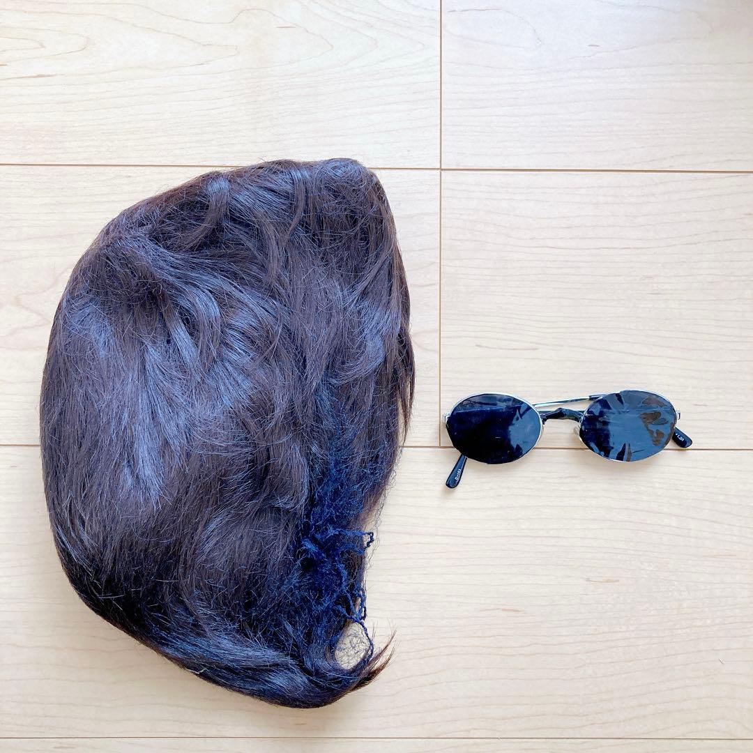 ナルト　油女シノ　コスプレ　衣装　ウィッグ　フルセット