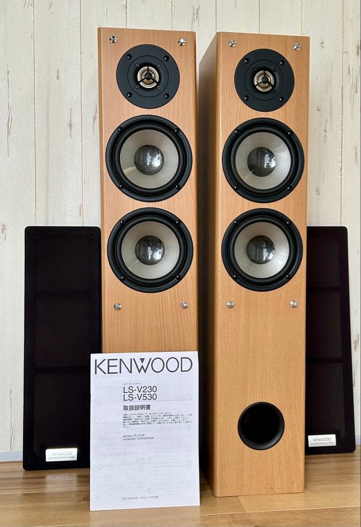 【美品】KENWOOD LS-V230 トールボーイ型スピーカー