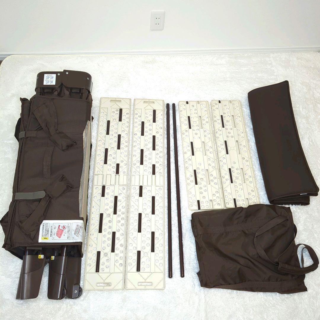 Aprica ココネルエアー プラス チョコレートブラウン ベビーベッド