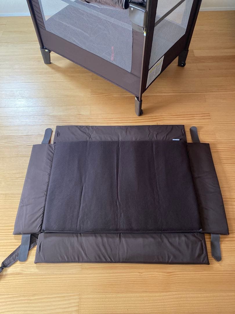 【美品】Aprica ココネルエアープラス ベビーベッド リッチブラウン