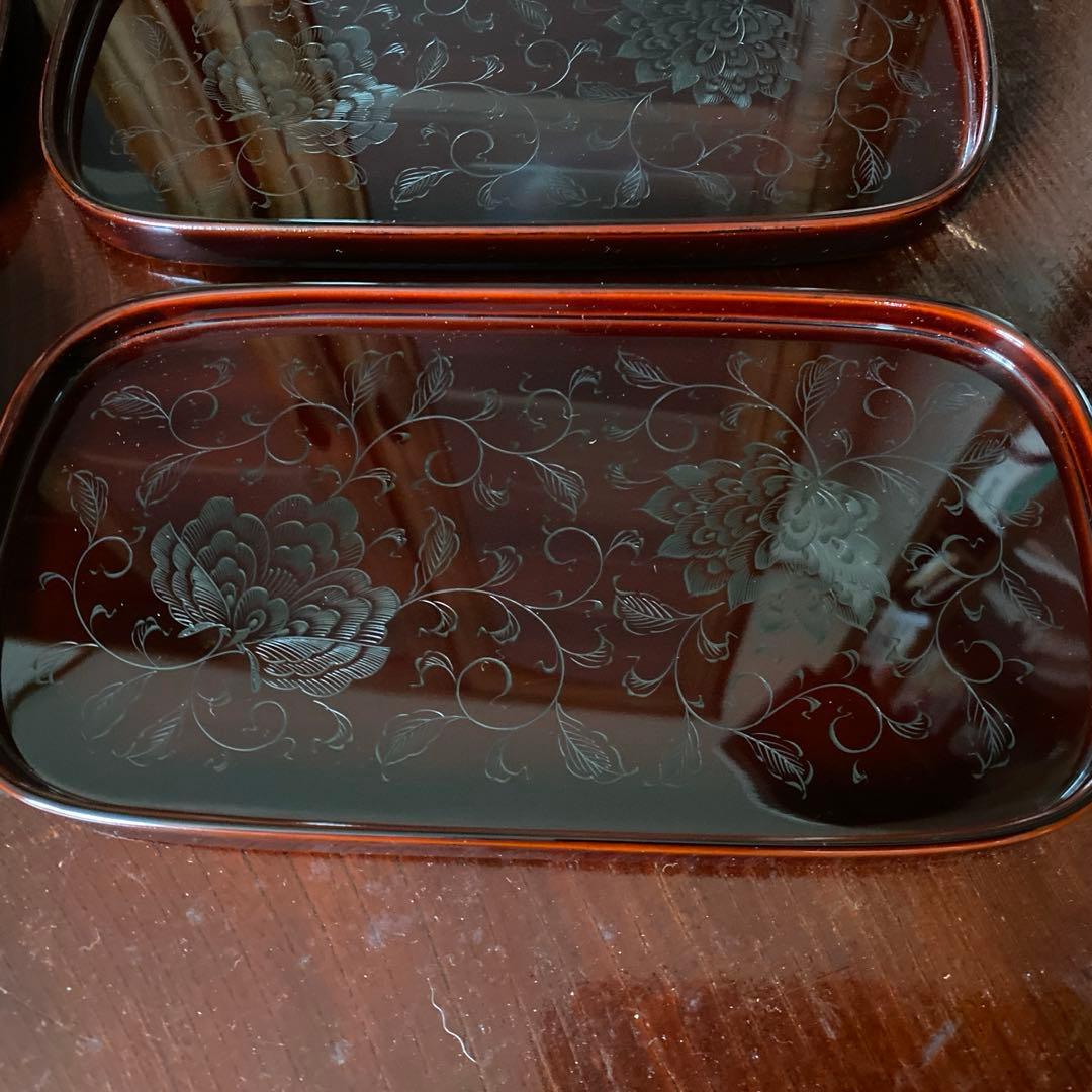 五島屋謹製 輪島塗 兼用皿 5枚セット