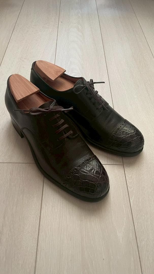 L'ECHOPPE別注 Le Yucca's クロコダイルキャップトゥ ブラウン