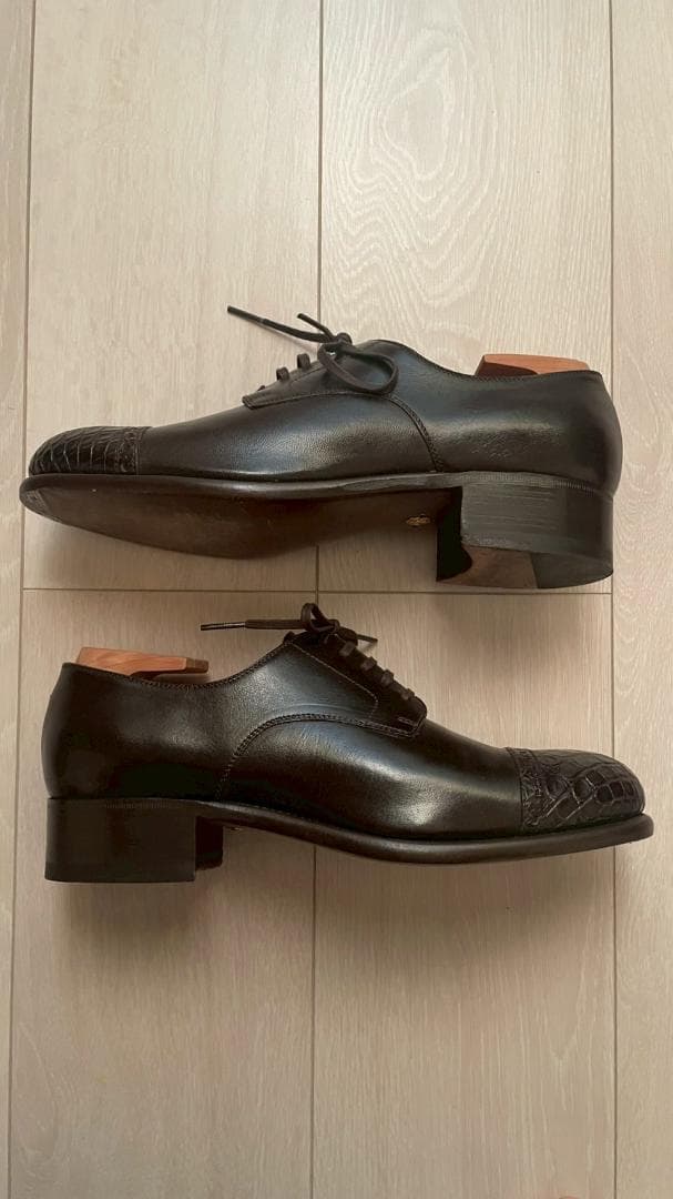 L'ECHOPPE別注 Le Yucca's クロコダイルキャップトゥ ブラウン