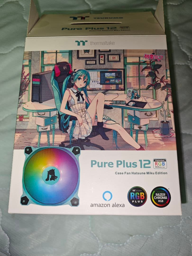 サーマルテイク　ツクモ　初音ミク　PCケースファン