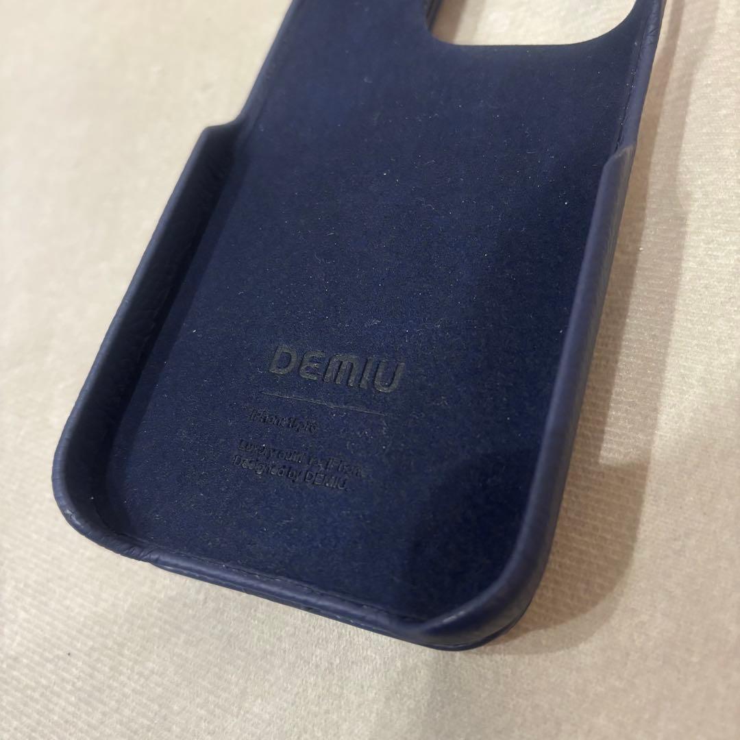 DEMIU BALLON ネイビー iPhone15Pro アイフォンケース