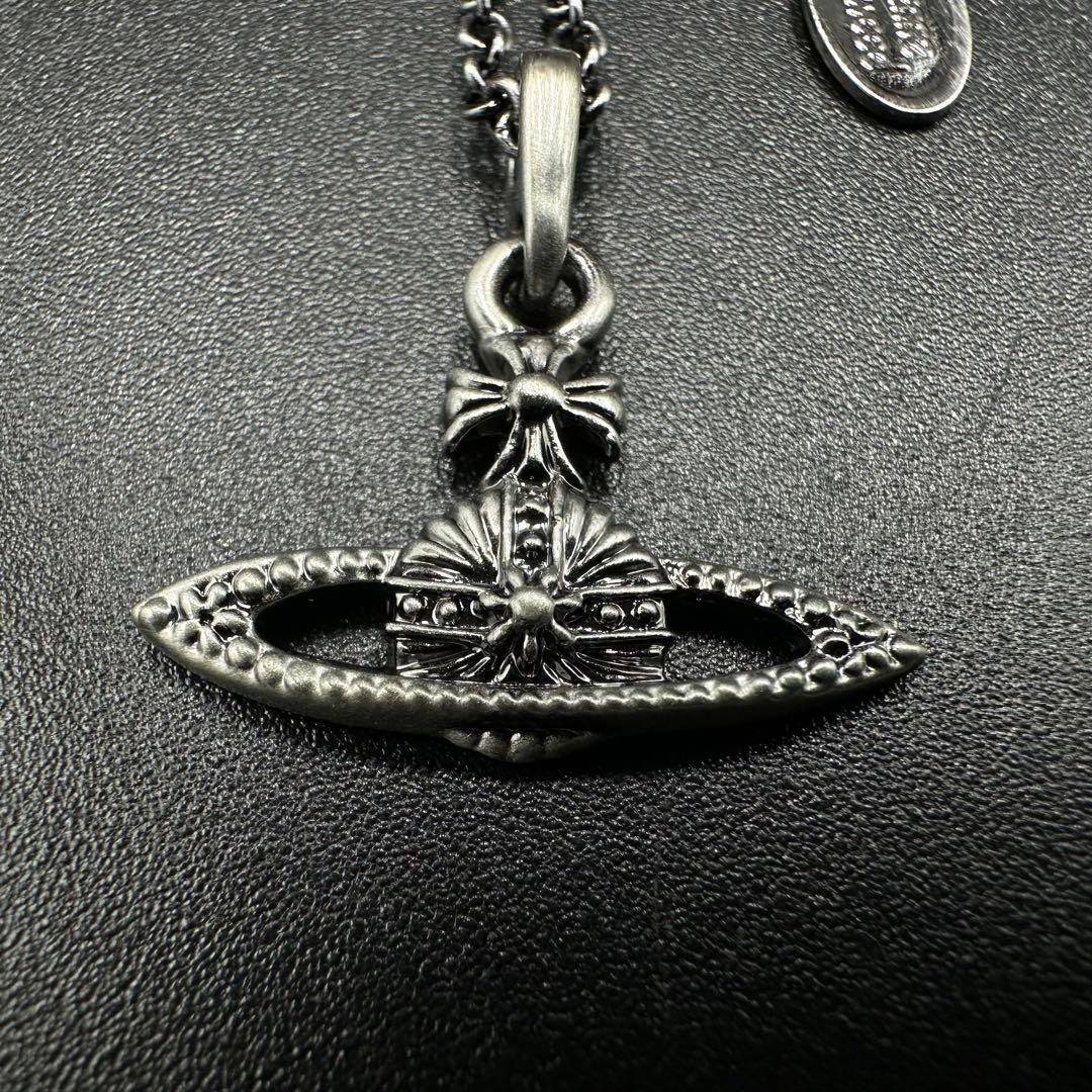 Vivienne Westwood ネックレス シルバー ブラック色 r8183