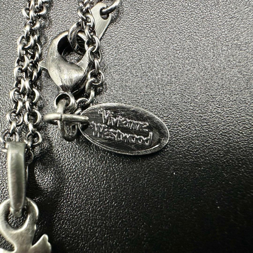 Vivienne Westwood ネックレス シルバー ブラック色 r8183