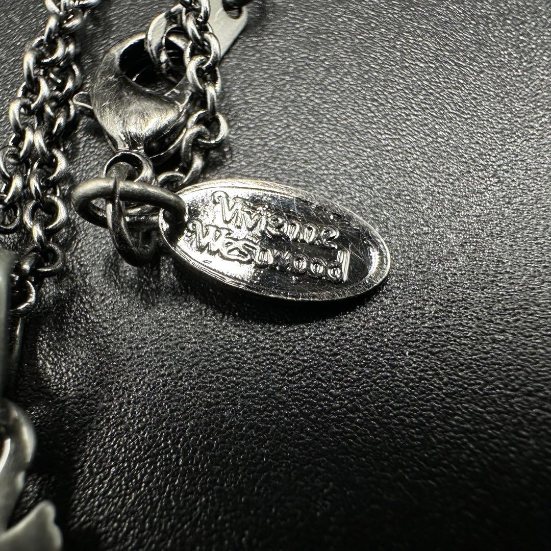 Vivienne Westwood ネックレス シルバー ブラック色 r8183