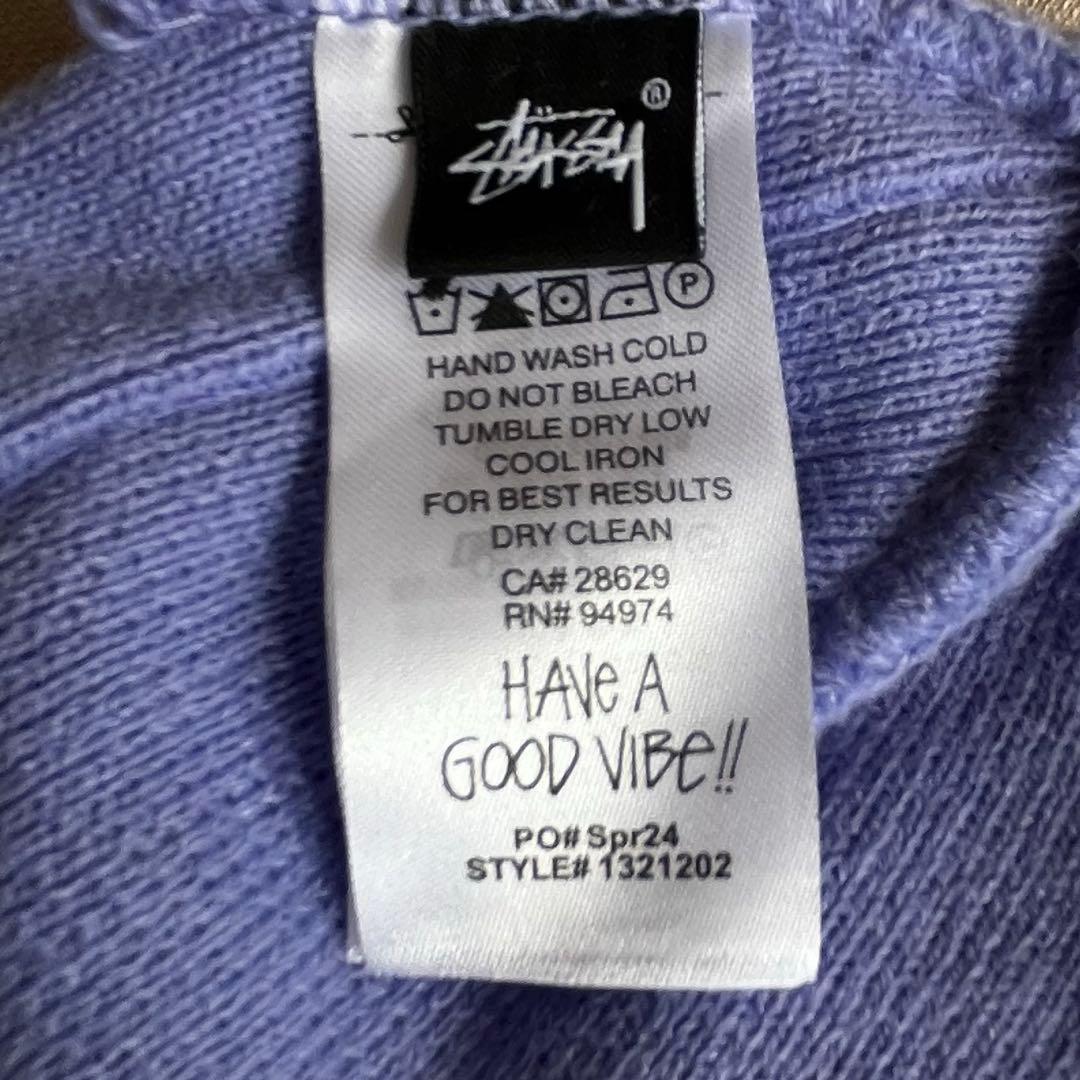 “嘉さま専用” STUSSY ビーニー ニット帽 ライトブルー 刺繍