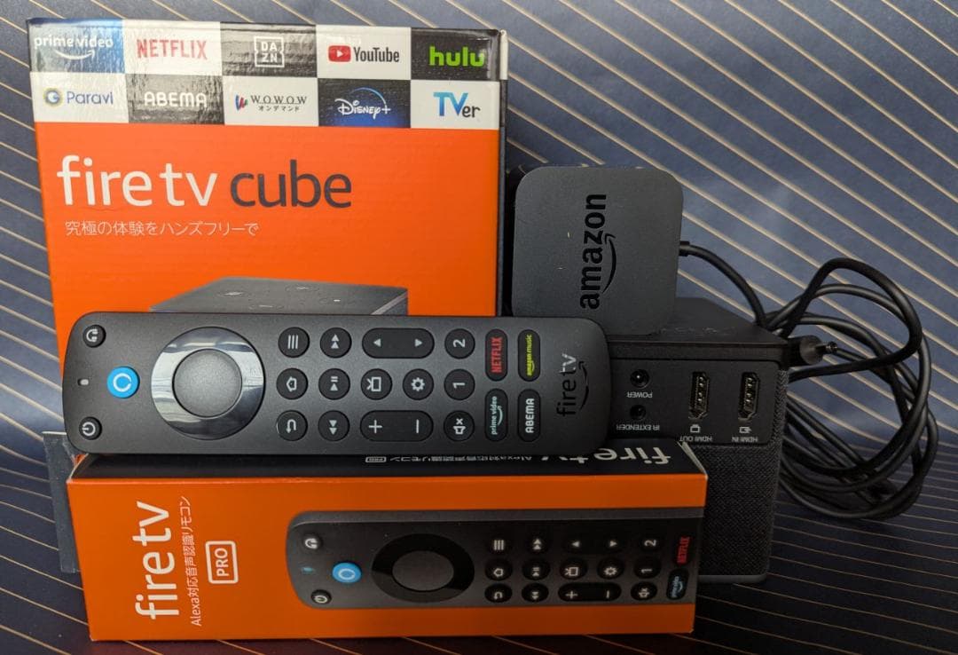 【セット】Amazon Fire TV CubeとAlexaリモコン Pro