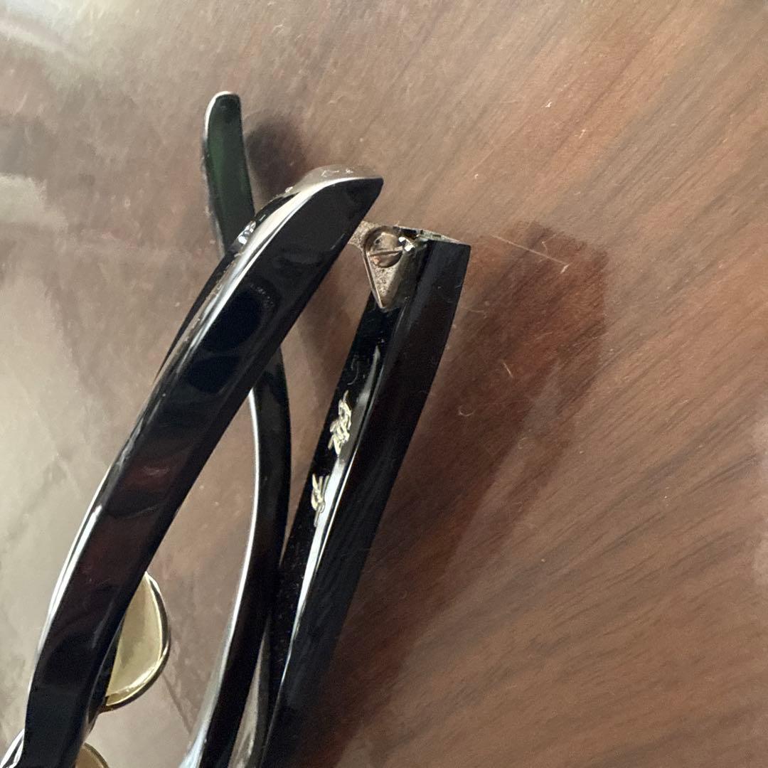 金子眼鏡 與市 Y-2 8K ブラック セルロイド製