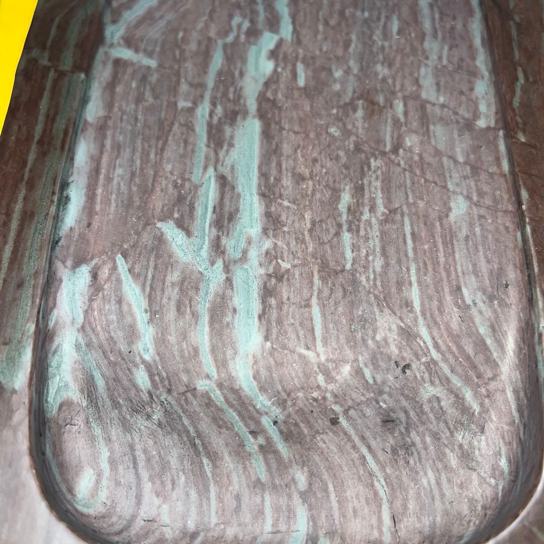 ⭕️osamu 大型　赤間紫金石硯　昭竜山作　希少　野面硯　石紋が綺麗