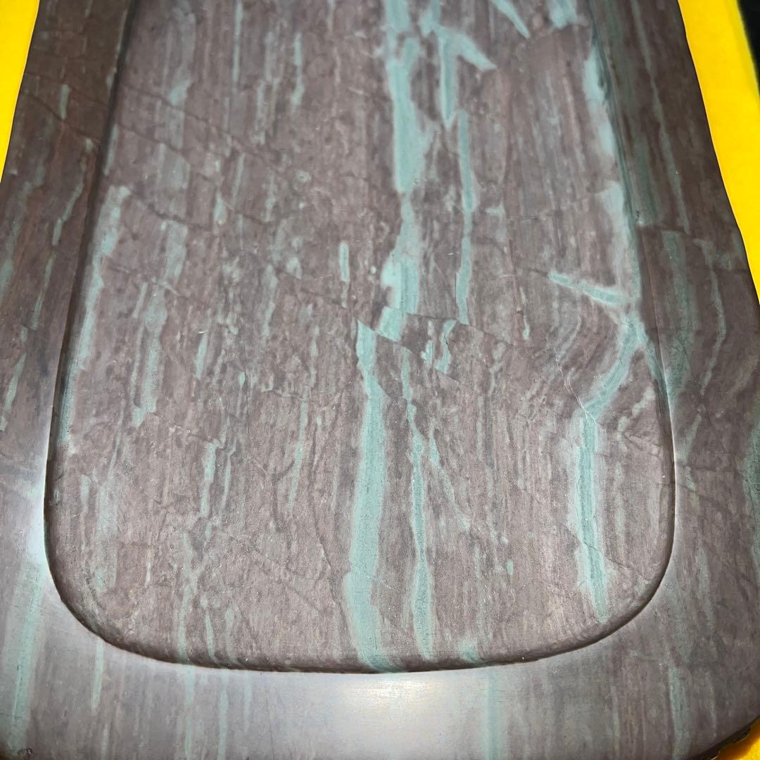 ⭕️osamu 大型　赤間紫金石硯　昭竜山作　希少　野面硯　石紋が綺麗