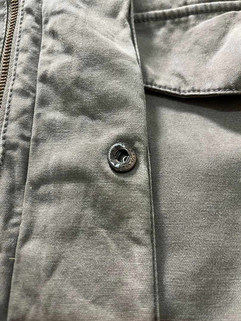 90s Cabela's カベラス 中綿 ワークジャケット レザー襟 古着