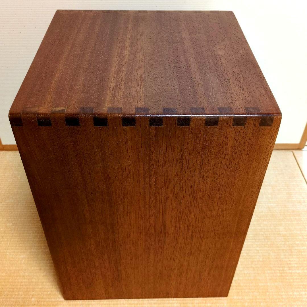 昭和レトロ　古道具　4段木製チェスト　小引出し ブラウン