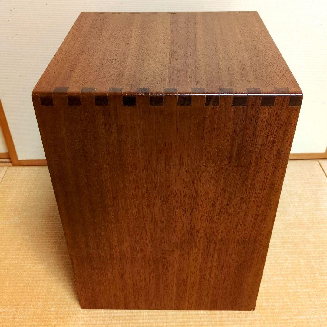 昭和レトロ　古道具　4段木製チェスト　小引出し ブラウン