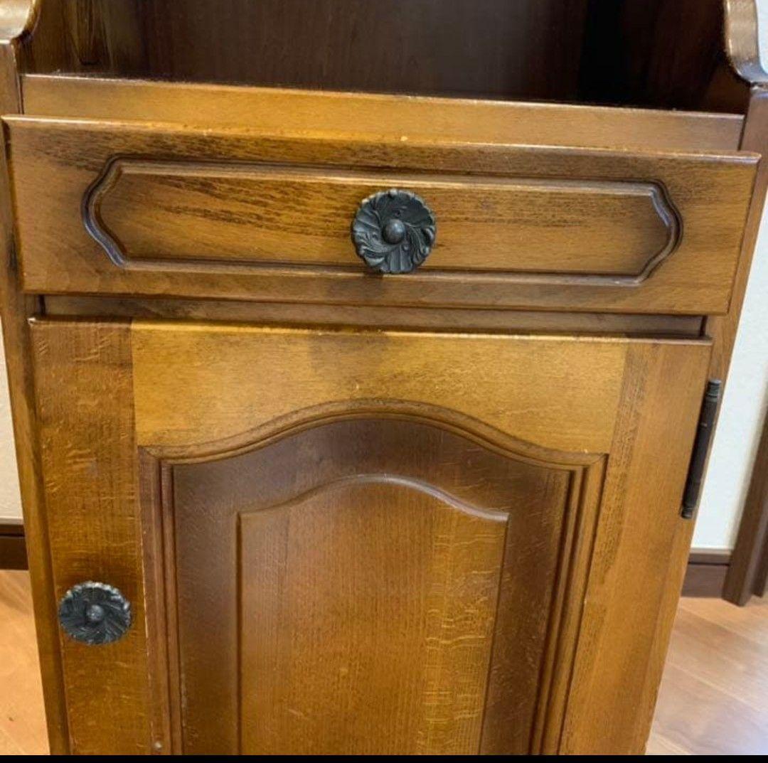 カリモク 電話台 花台　サイドテーブル