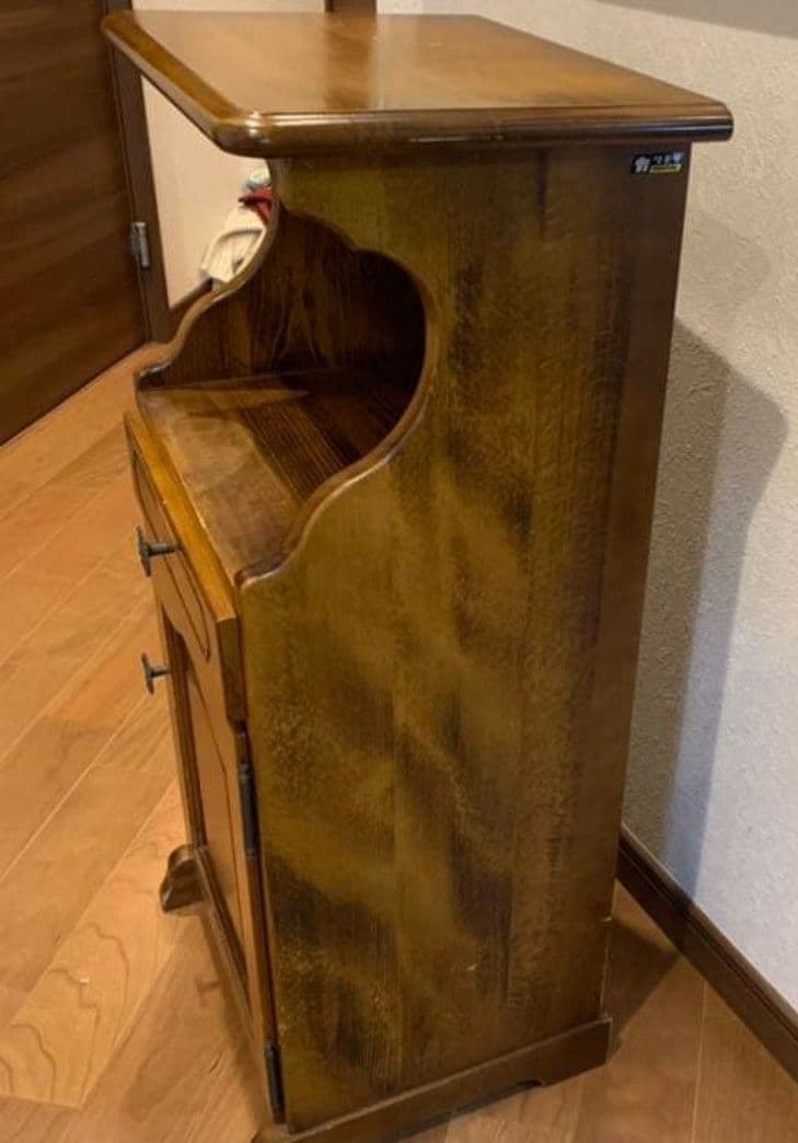 カリモク 電話台 花台　サイドテーブル