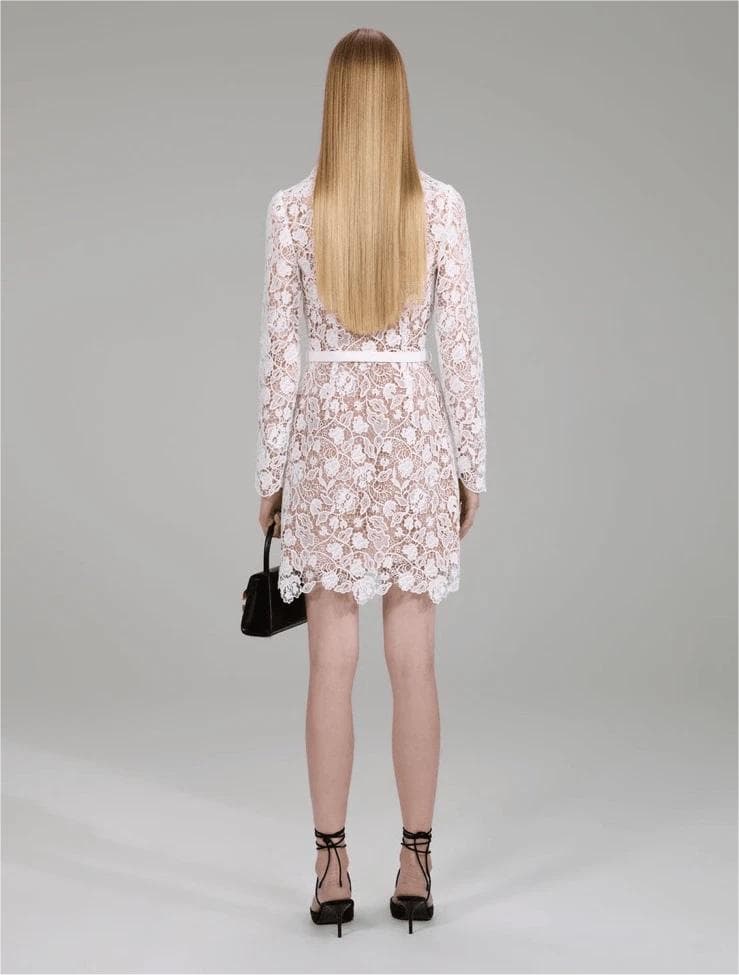 p*u様 セルフポートレイト ワンピース マグノリアレース 白 UK8 未使用