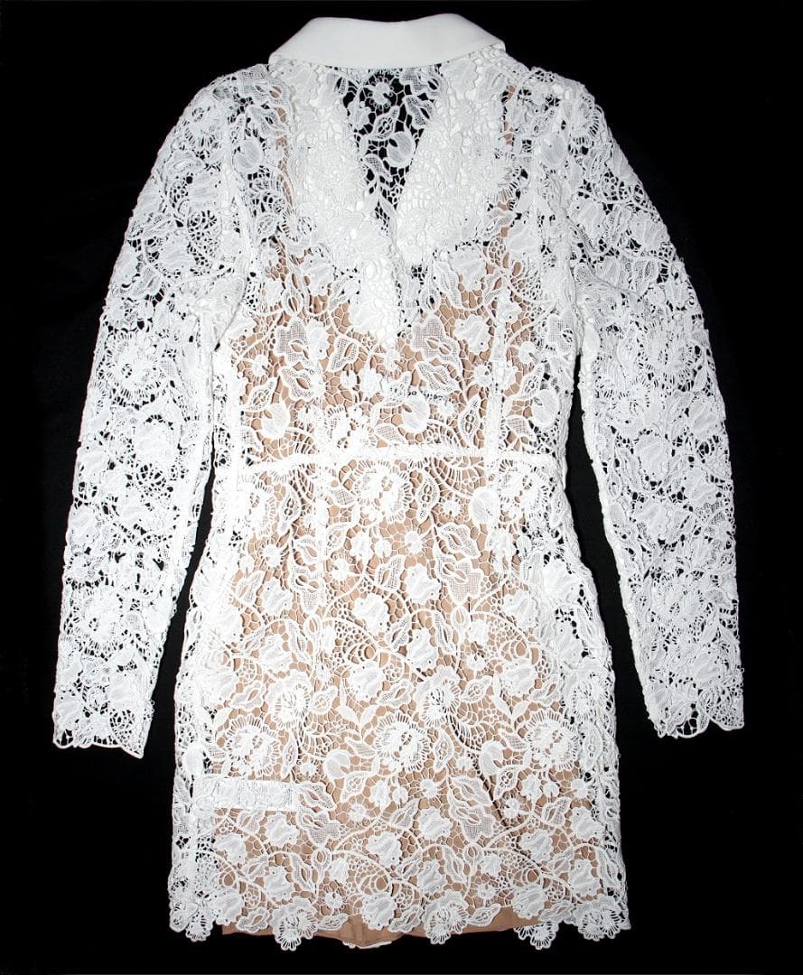 p*u様 セルフポートレイト ワンピース マグノリアレース 白 UK8 未使用