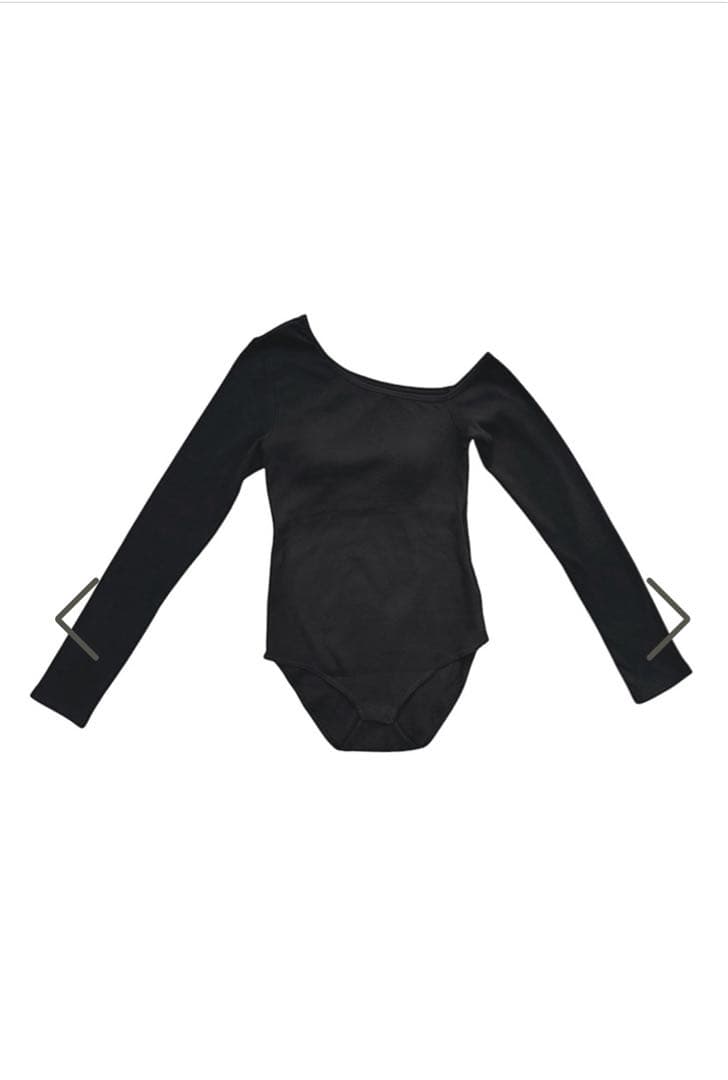 room306ワンショルダーリブボディスーツ