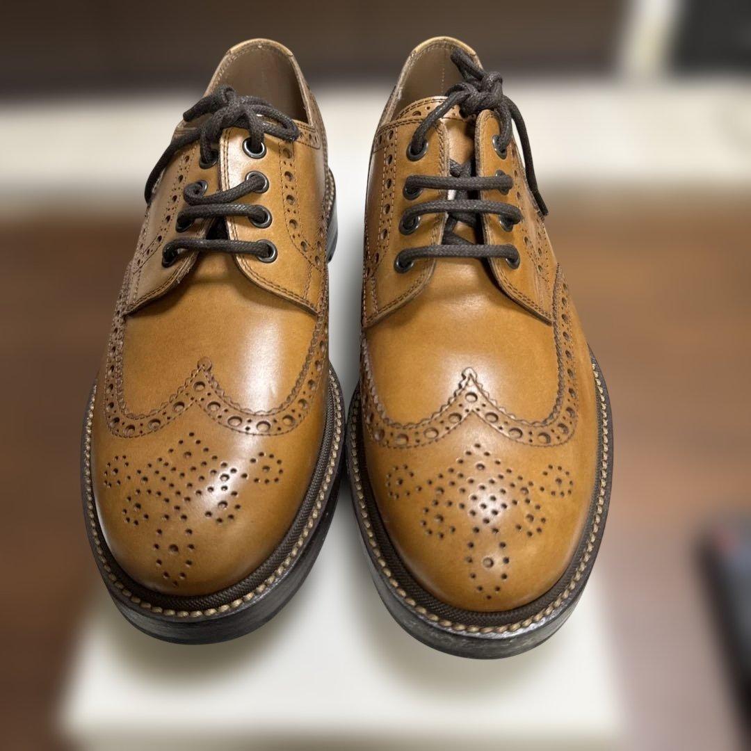 は*は様 Brunello Cucinelli ブラウンウィングチップシューズ