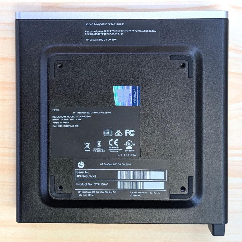 HP FlieDesk 800G3 i5 8th 8G 256G WiFi搭載