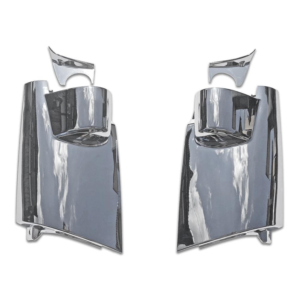 いすゞ 07エルフ 標準キャブ メッキ フロント バンパー + ガーニッシュ